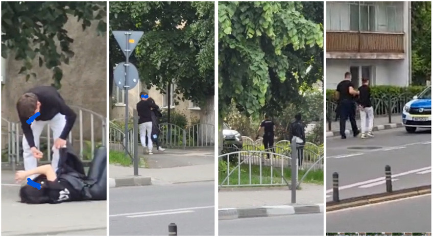 VIDEO. Adolescent din Râmnicu Vâlcea, încătușat după o “joacă” cu prietena lui