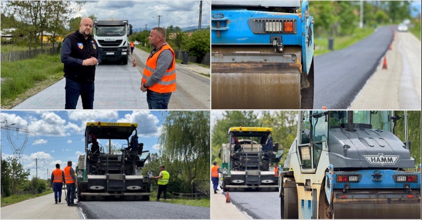 FOTO/VIDEO. Asfalt nou spre mănăstirile Arnota și Bistrița! Investiție uriașă pe DJ 646