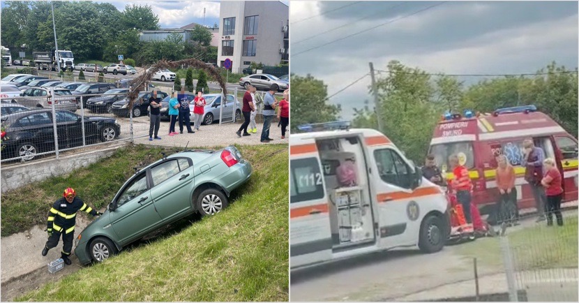 FOTO. Incident grav la Goranu: Șofer mort după ce i s-a făcut rău la volan și a ieșit în decor