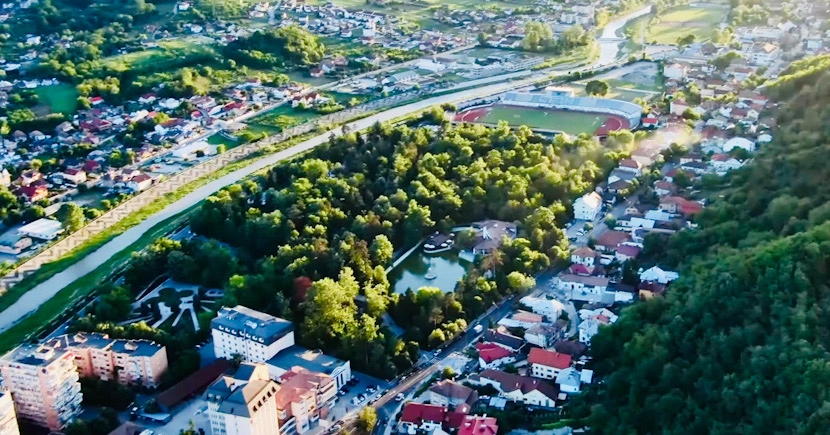 Parcul zavoi din drona Ramnicu Valcea