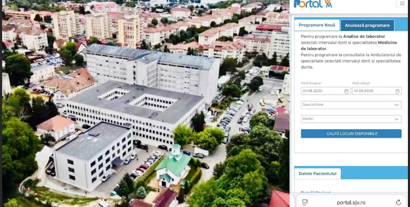 Programările online pentru analizele de laborator sunt acum disponibile la Spitalul Județean de Urgență Vâlcea