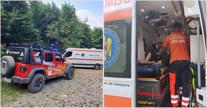 FOTO. Salvamontiștii vâlceni au intervenit ieri la Mănăstirea Pătrunsa
