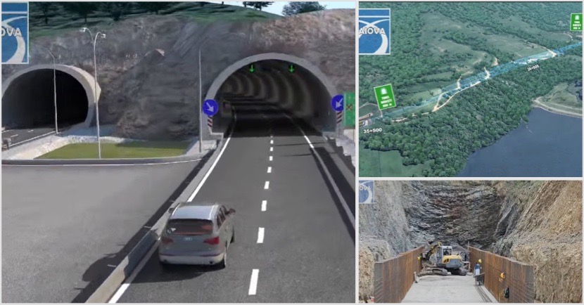FOTO – Începe construcția Tunelului Robești, pe autostrada Sibiu–Pitești
