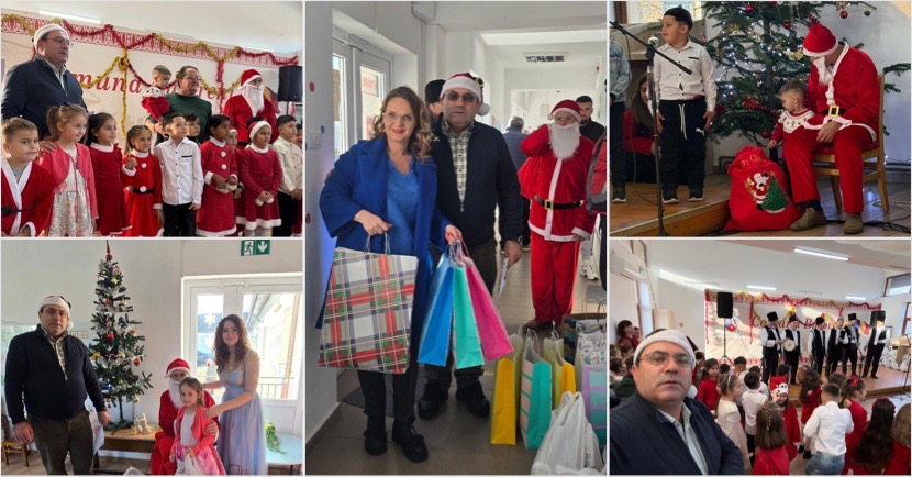 FOTO: Bucurie de Crăciun la Bujoreni: peste 1.250 de pachete pentru copii și persoane vulnerabile