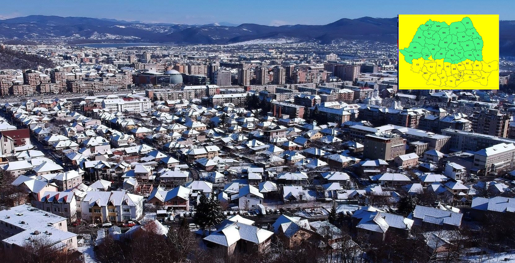 Crăciun cu viscol în Vâlcea. Ninsori abundente și polei în județ, anunță ANM