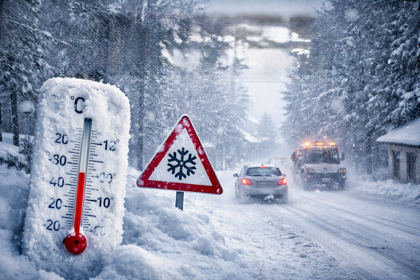 Ger ninsoare vant meteo avertizare