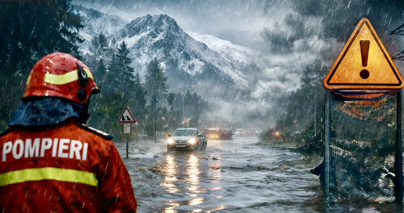 Pompieri inundatie