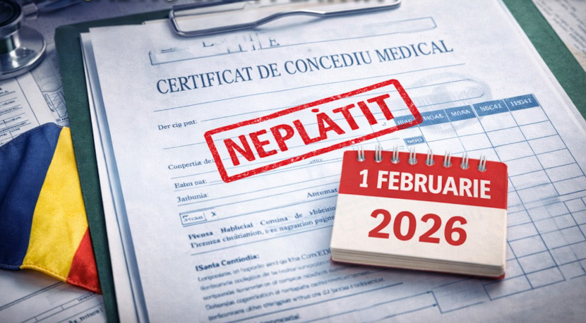 Concediu medical neplatit