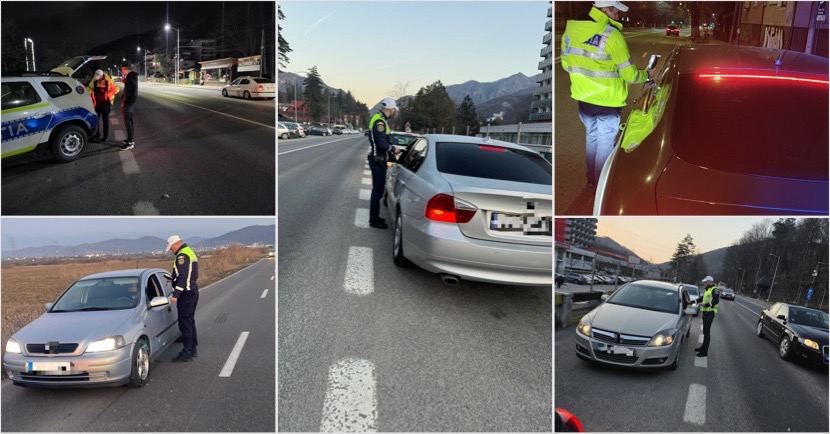 FOTO. Razie amplă pe șoselele din Vâlcea, weekend-ul trecut: peste 1.500 de mașini verificate și zeci de permise reținute