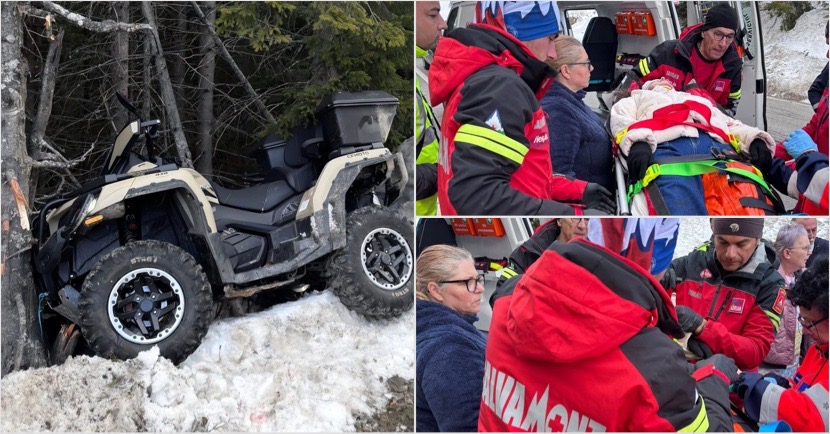 FOTO. ACCIDENT GRAV în zona montană a județului vecin