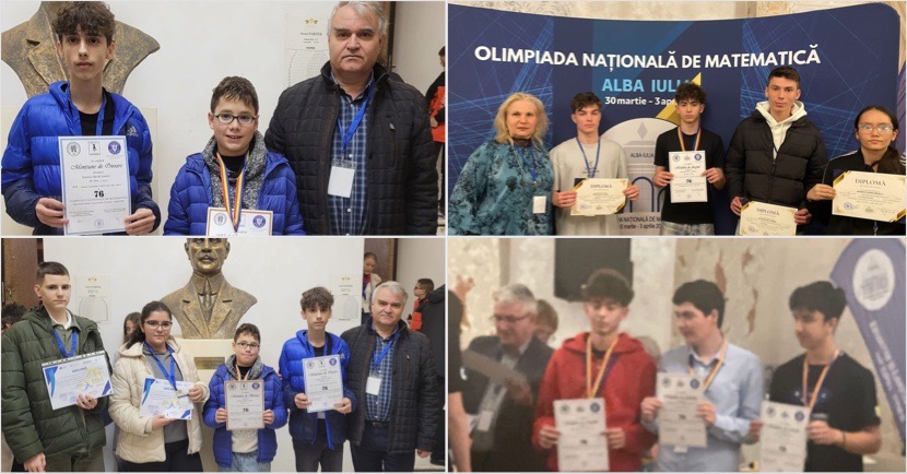 Elevii din Vâlcea au urcat pe podium la Olimpiada Națională de Matematică