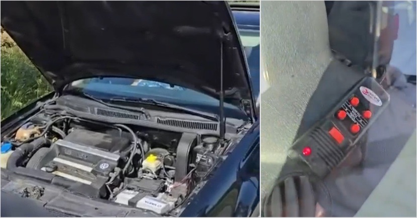 VIDEO. Și-a pus sirenă pe mașină și a rămas fără permis. Pățania unui șofer din Mihăești