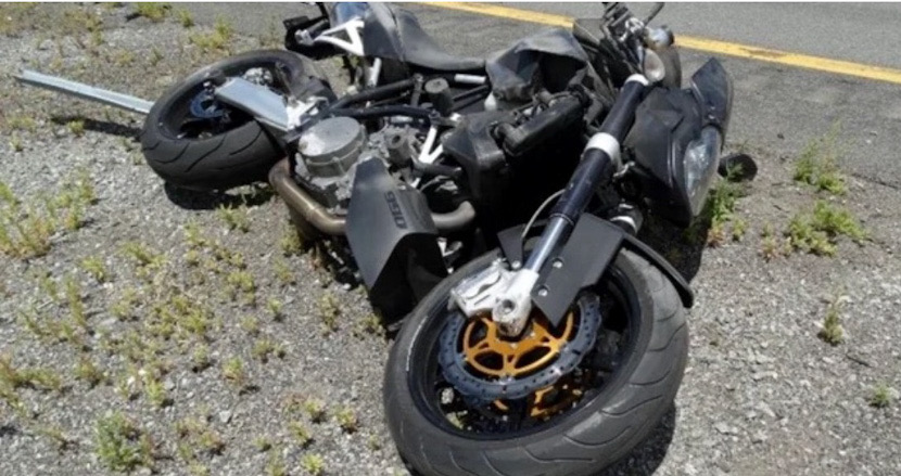 Accident general motocicleta