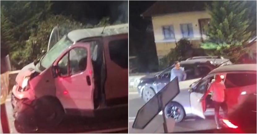 FOTO – Accident pe DN7, la Gura Văii. Trafic blocat pe sensul Râmnicu Vâlcea – Sibiu