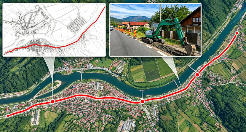 FOTO – A început proiectul de aproape 25 de milioane de lei care schimbă infrastructura din Călimănești